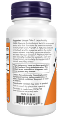 NOW PharmaGABA 250 mg, 60 Veg Capsules