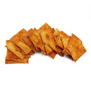 A pile of Linda's Diet Delites Southwest Seasoned crisps.
