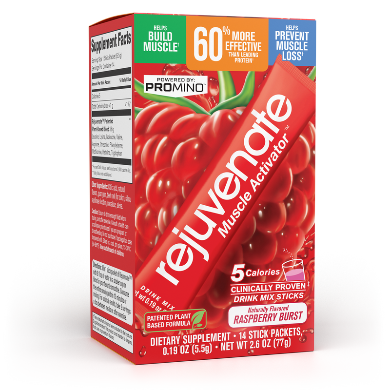 Rejuvenate Plant-Based Amino Muscle Activator, 14 Stick Packets, 0.19 oz (5.5g)