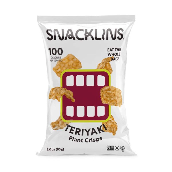 Snacklins Low-Calorie Cracklins Plant Crisps - Teriyaki (3 Oz) 