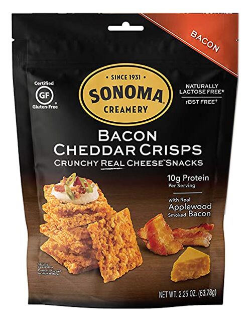 Sonoma Creamery Bacon Cheddar Crisps 2.25 oz 