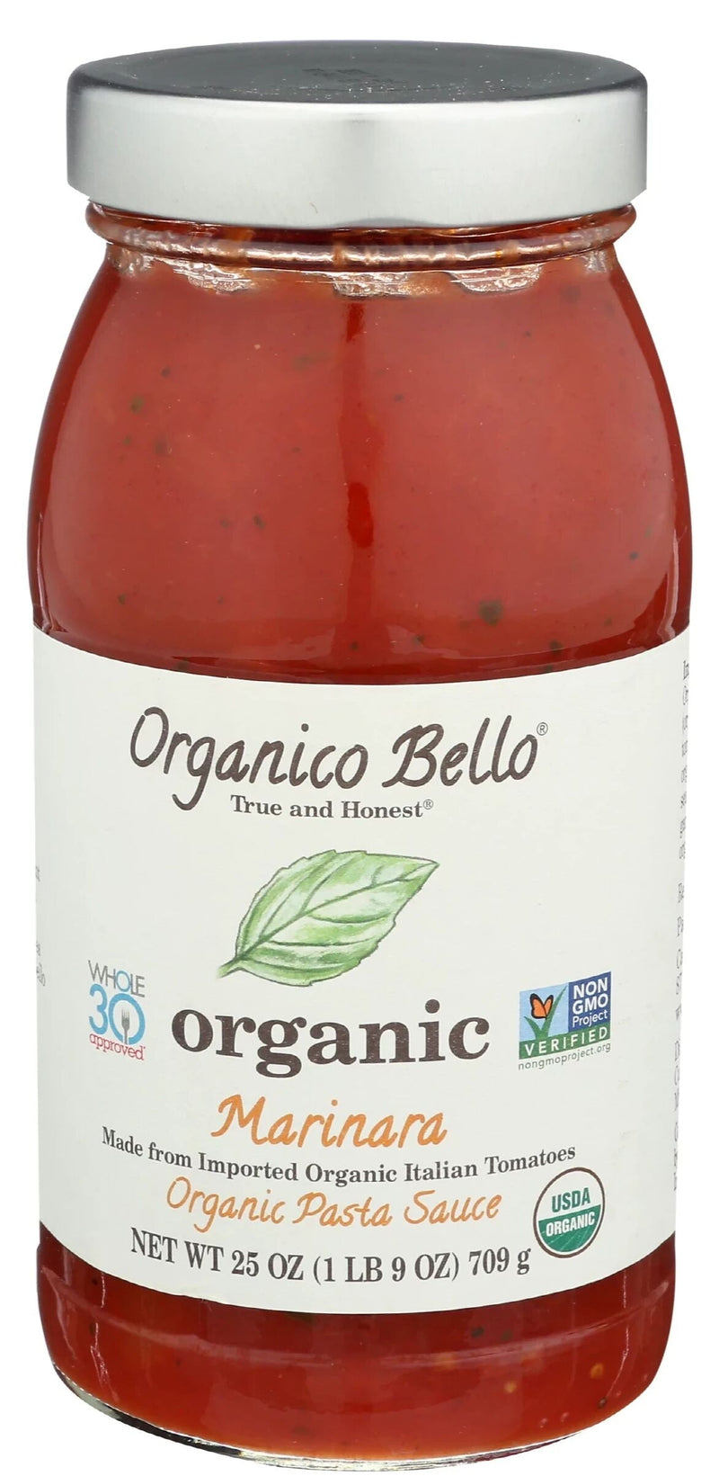 Organico Bello No Sugar Added Organic Pasta Sauce