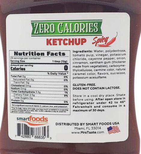 Mrs Taste Zero Calorie Ketchup