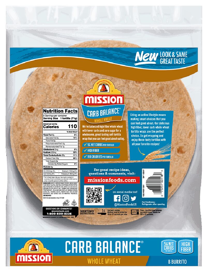 Mission Foods Carb Balance Soft Tortillas