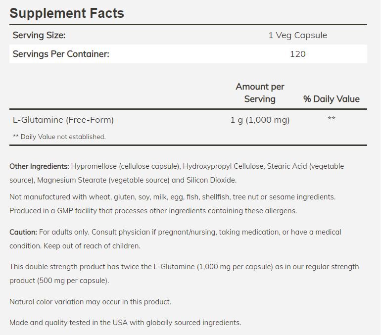 NOW L-Glutamine