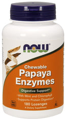NOW Papaya Enzyme 180 lozenges 