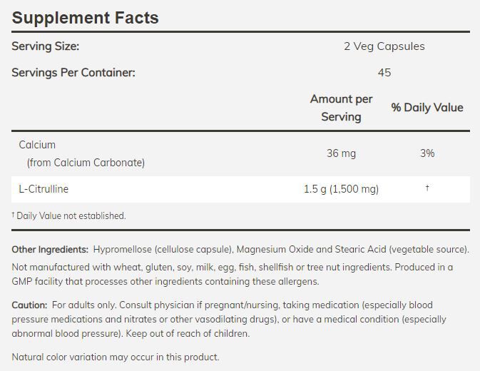 NOW L-Citrulline