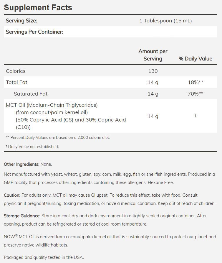 NOW MCT Oil