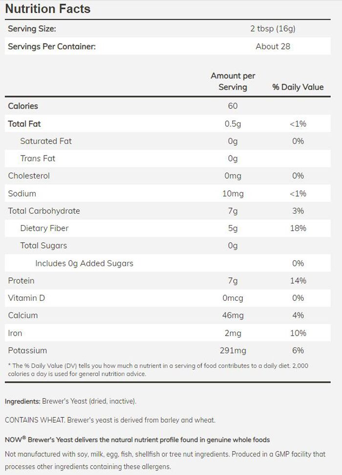 NOW Brewers Yeast