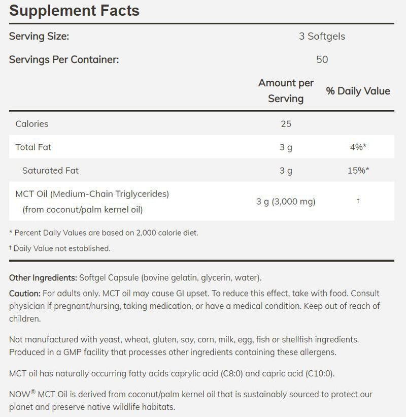 NOW MCT Oil