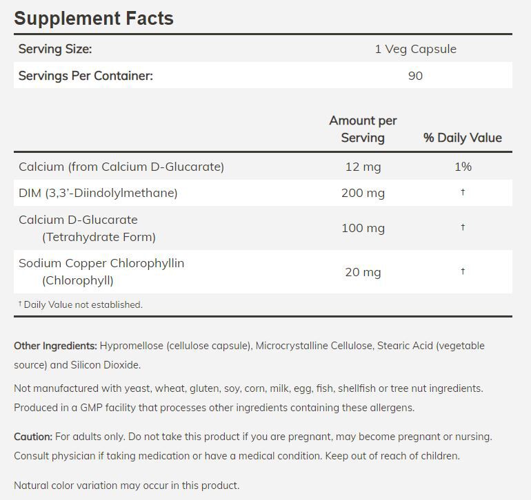 NOW DIM 200 90 veg capsules 