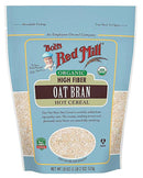 Bob's Red Mill Oat Bran Hot Cereal, Organic, High Fiber 18 oz. 