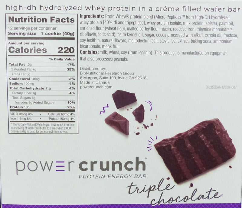 BNRG Power Crunch Protein Bars