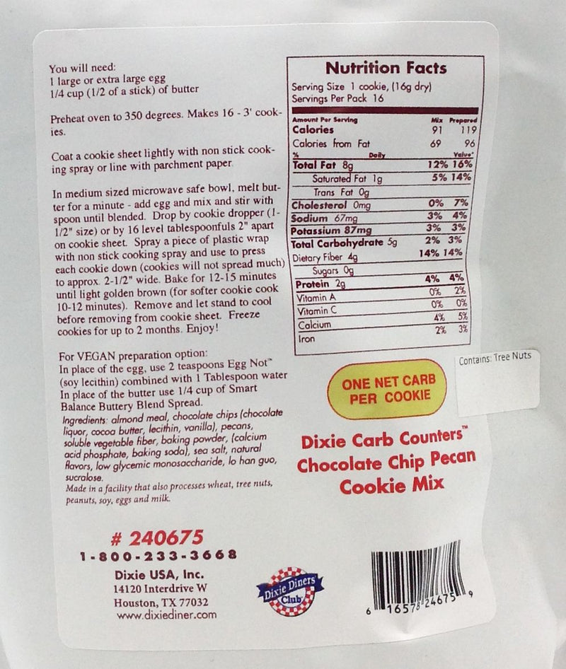 Dixie USA Carb Counters Cookie Mix (CLEARANCE: Best by February 03, 2025)