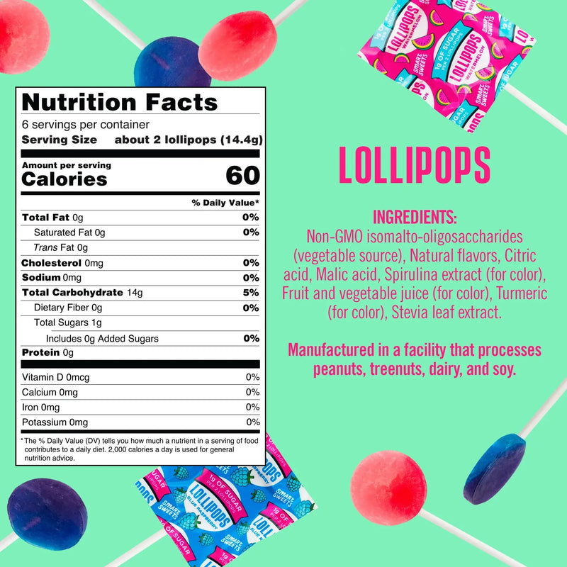 Smart Sweets Lollipops 86g (3 oz) 