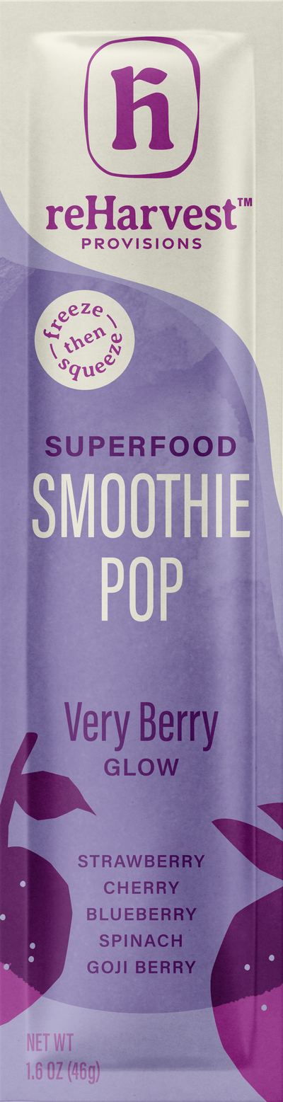 reHarvest Provisions Smoothie Pops - Very Berry Glow 