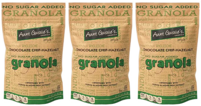 Aunt Gussie's No Sugar Added Granola 8 oz