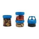 4 Compartment Twist Lock, Stackable, Leak-Proof, Food Storage, Snack Jars & Portion Control Lunch Box by BariatricPal 