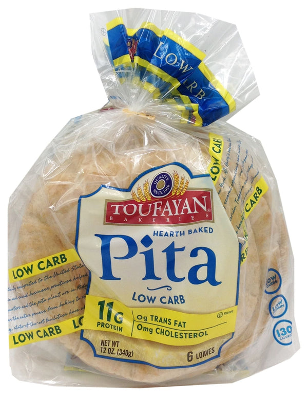 Toufayan Bakeries Low Carb Pita Bread 6 pack 