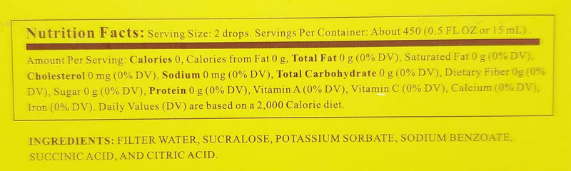 EZ-Sweetz Liquid Sucralose