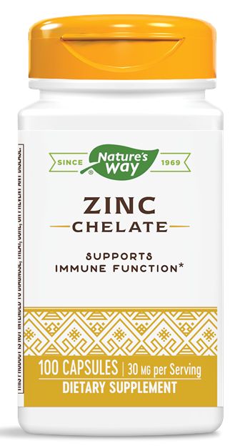 Nature's Way Zinc Chelate 100 capsules 