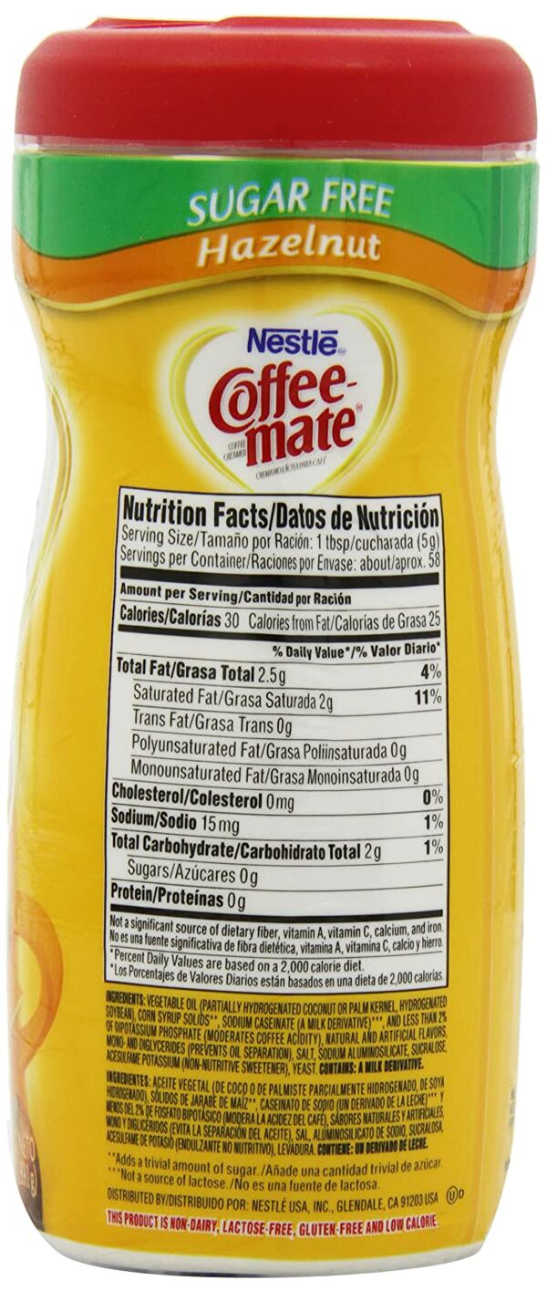 Nestle Sugar Free Coffee Mate Powder