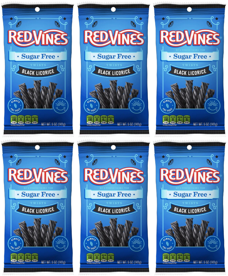 American Licorice Company Sugar Free Red Vines 5oz Bag 