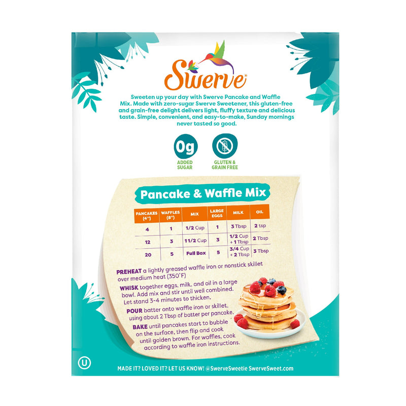 Swerve Pancake & Waffle Mix 10.6 oz (CLEARANCE: Best by December 08, 2024)