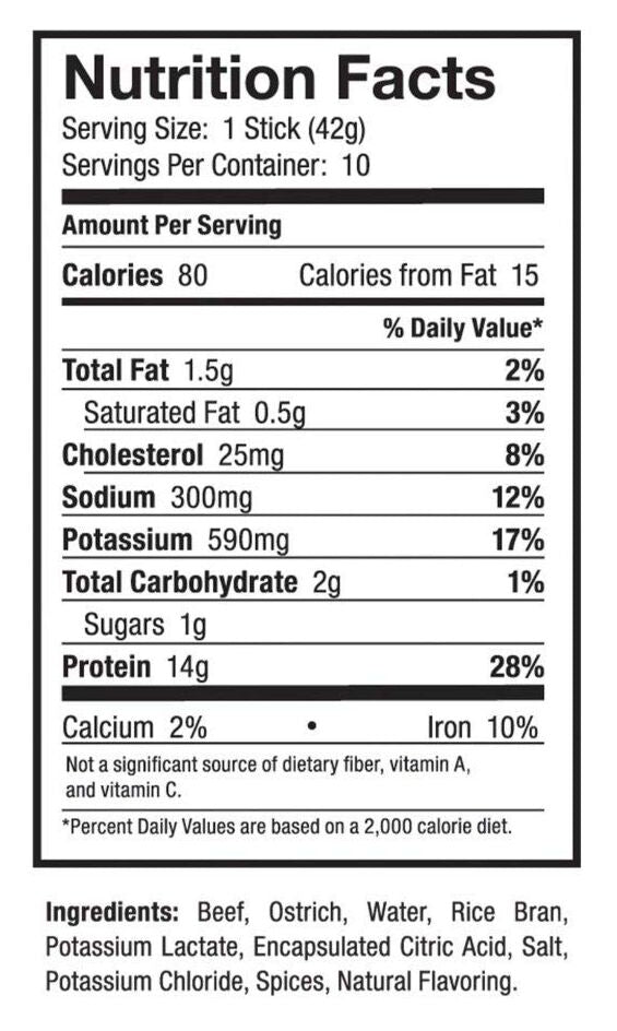 OSTRIM 100% Grass-Fed Meat Stick