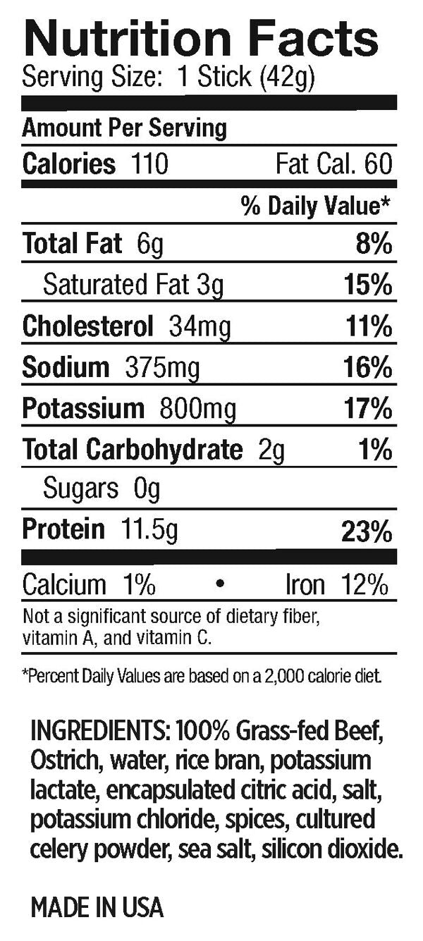 OSTRIM 100% Grass-Fed Meat Stick