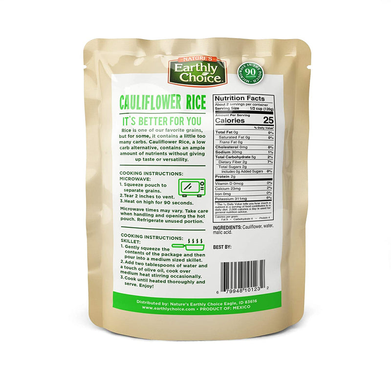 Nature's Earthly Choice Cauliflower Rice 8.5 oz 