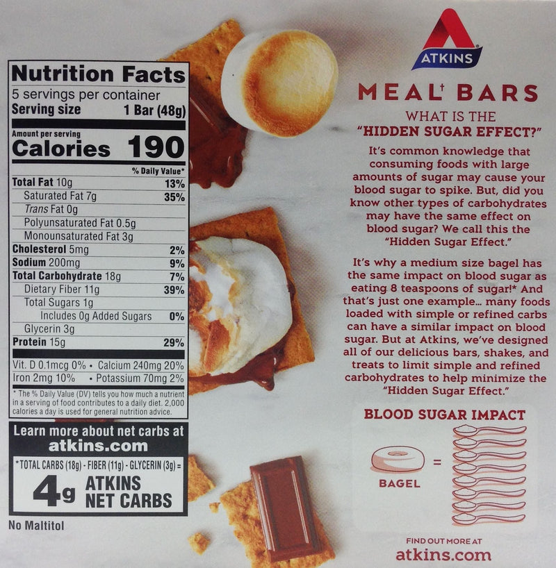 Atkins Nutritionals Meal Bars (5 bars)