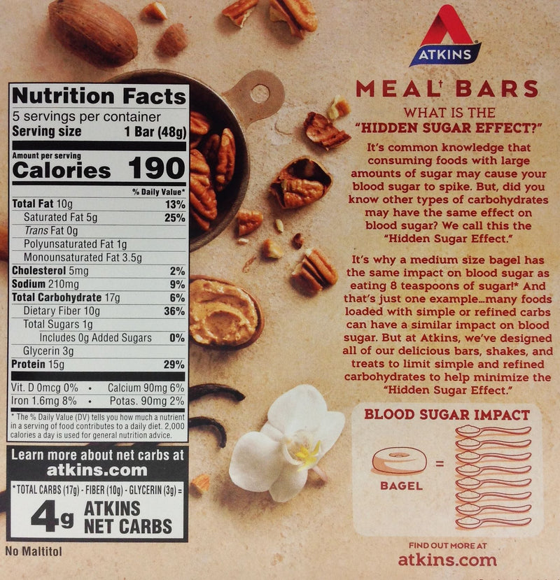 Atkins Nutritionals Meal Bars (5 bars)