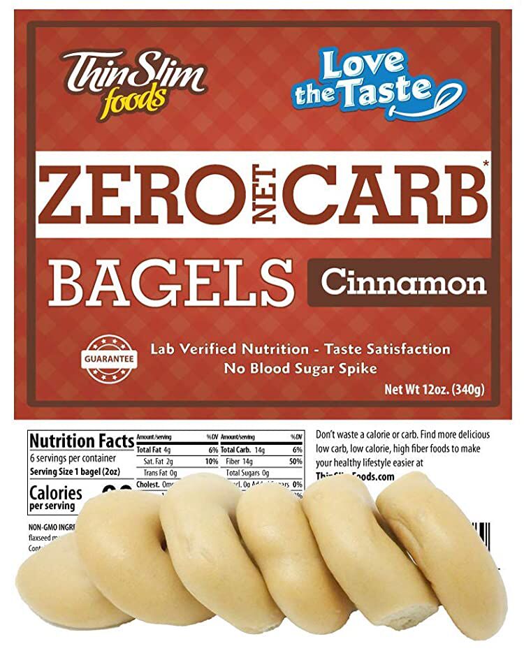 ThinSlim Foods Love the Taste Zero Carb Bagels