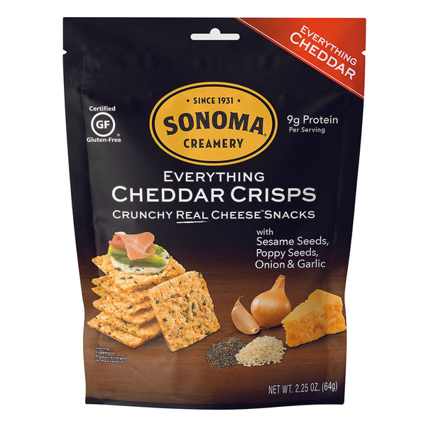 Sonoma Creamery Everything Cheddar Crisps 2.25 oz