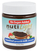 NutiLight Hazelnut Spread & Milk Chocolate, No Sugar Added 11 oz. 