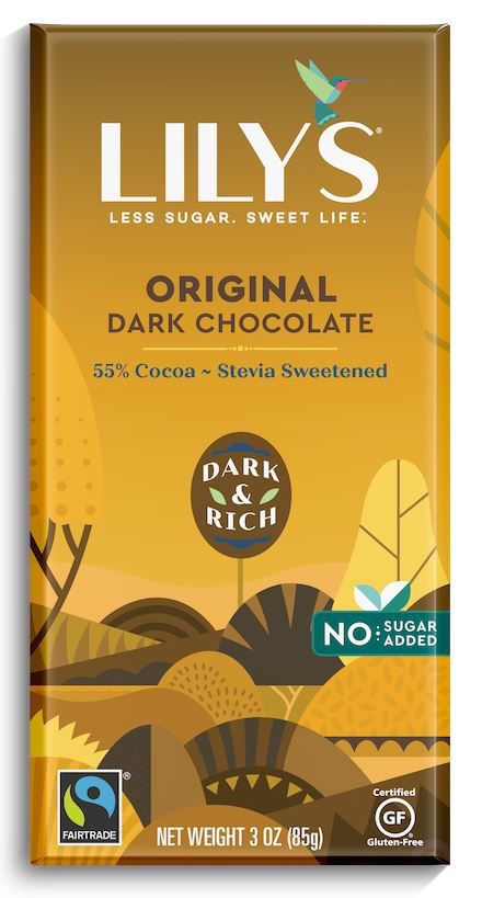 Lily's Sweets No Sugar Added 55% Dark Chocolate Bars