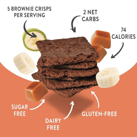 Bantastic Brownie Thin Crisps Snack by Natural Heaven - Salted Caramel 