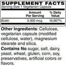 BariatricPal Biotin 5,000 mcg Easy Swallow Vegetarian Capsules (USP-Grade!)