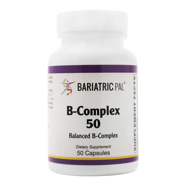 BariatricPal Sustained Release B-Complex 50 (USP-Grade!) - Easy Swallow Vegetarian Capsules