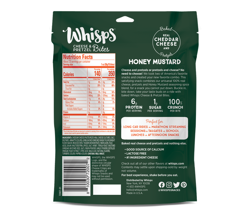 Whisps Cheese & Pretzel Bites 2.5 oz