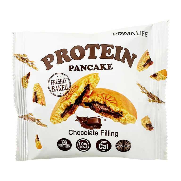 Fluffy High Protein Pancakes with Luscious Creamy Fillings by Prima Life