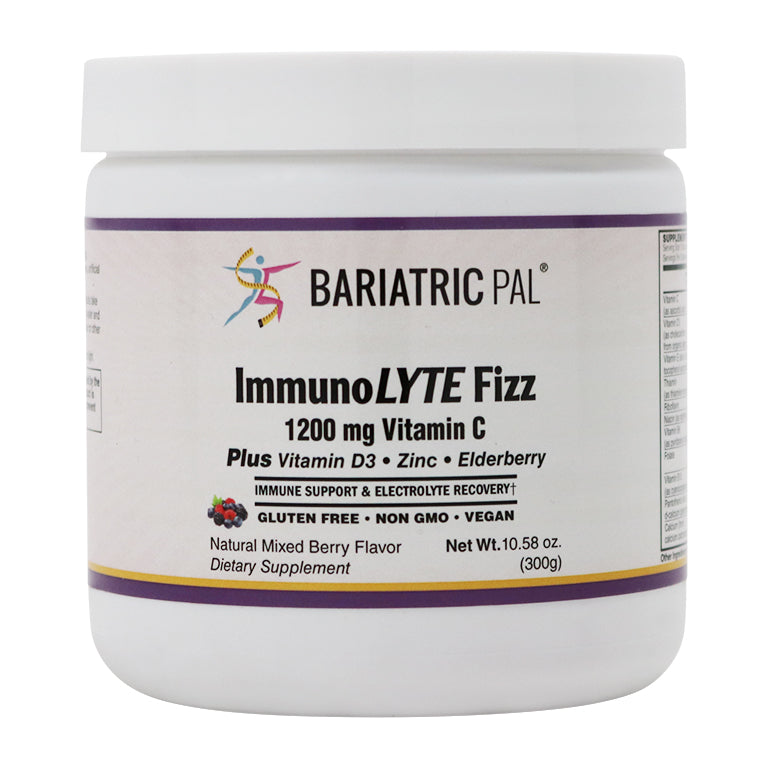 ImmunoLYTE Fizz by BariatricPal with 1200mg Vitamin C Plus D3, Zinc & Elderberry - Immune Support & Electrolyte Recovery!