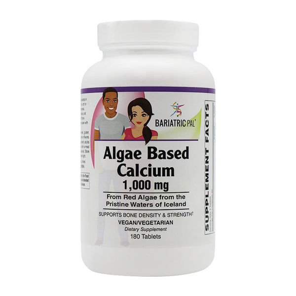 BariatricPal Algae Based Calcium 1,000mg Tablets with Magnesium, D3 and K2 - Vegan Approved!