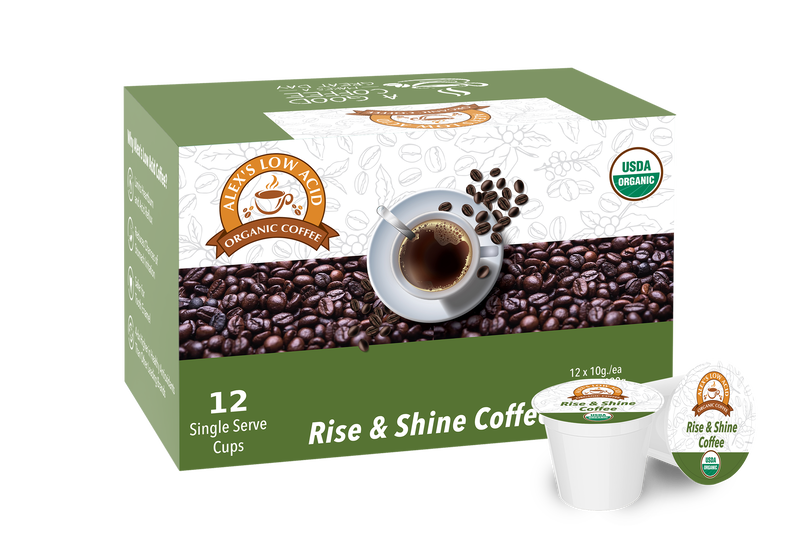 Alex's Low Acid Organic Coffee™ K-Cups - Rise & Shine