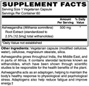 Ashwagandha Extract 500mg Caps by Netrition