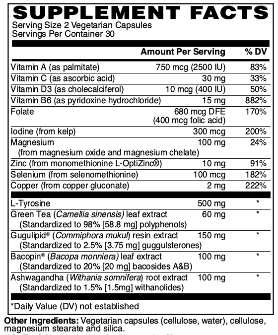 Thyroid Support Vcaps 60's by Netrition