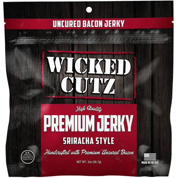 Wicked Cutz Premium Jerky - Sriracha Bacon