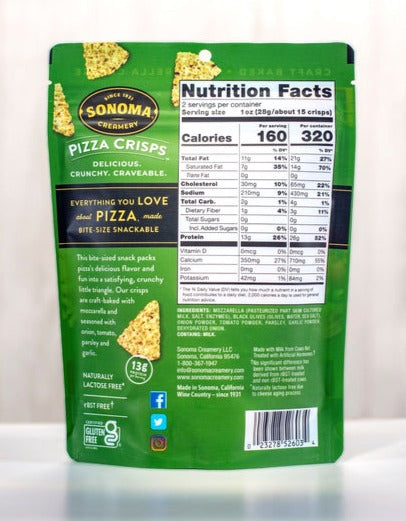 Sonoma Creamery Pizza Crisps