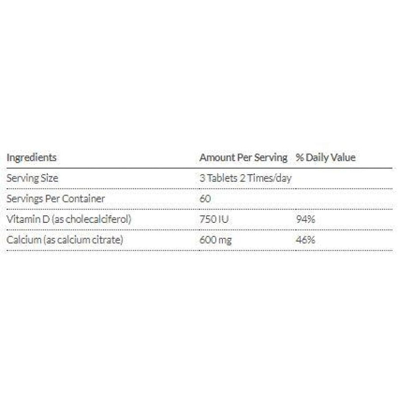 Bariatric Advantage Non-Chewable Calcium Citrate Tablet 600mg (180ct) 